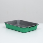 Туалет средний с сеткой 36 х 26 х 6,5 см, серый/ярко-зелёный - Фото 3
