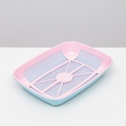 Туалет округлый с сеткой 33.5×25×6 см, розовый/голубой - Фото 4