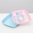 Туалет округлый с сеткой 33.5×25×6 см, розовый/голубой - Фото 5