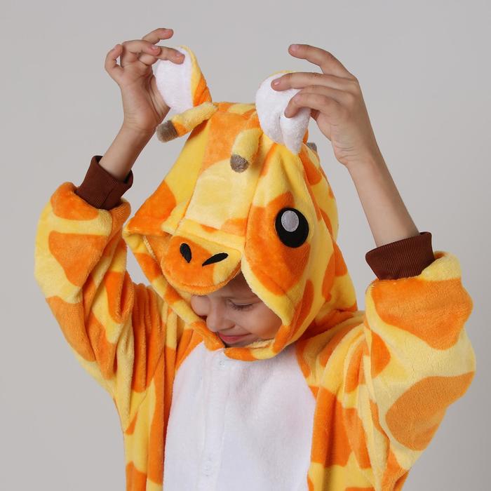Комбинезон кигуруми "Жираф", детский, рост 110 - фото 1905751513
