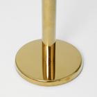 Стойка ограждения золотая, с красной вытяжной лентой 180 см, высота 90 см, d=6 см, напольный d=32 см - Фото 4