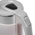 Чайник электрический HOMESTAR HS-1019, пластик, колба металл, 1.8 л, 1500 Вт, розовый - фото 9570713