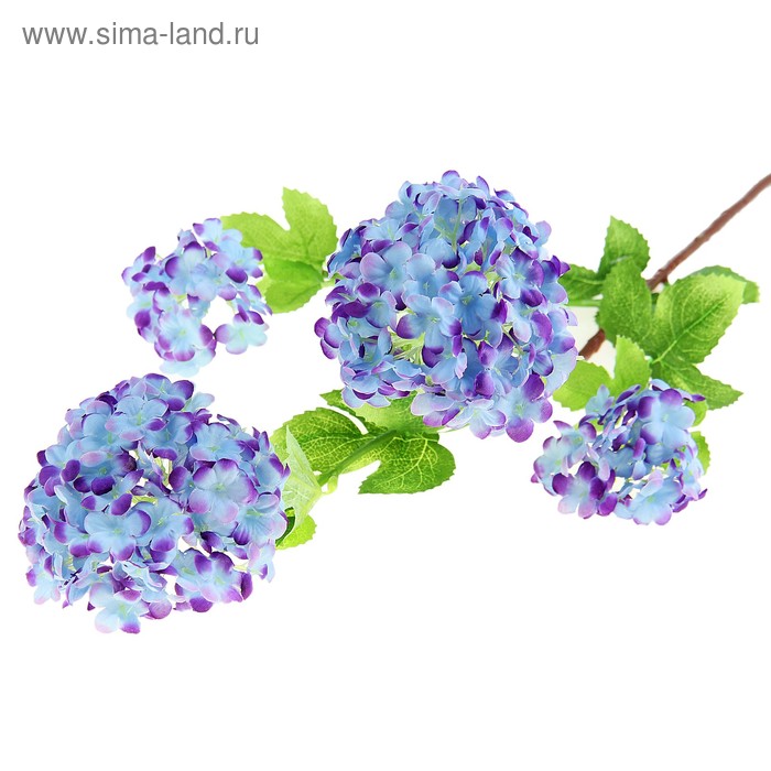 цветы искусственные 85 см гортензия сиреневая - Фото 1