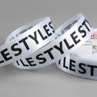 Лента атласная «Style», 25 мм × 23 ± 1 м, цвет чёрный/белый - фото 9191897