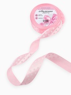 Лента атласная «Горошек», 25 мм, 23±1 м, розовая №004 - Фото 2