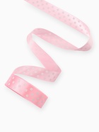 Лента атласная «Горошек», 25 мм, 23±1 м, розовая №004 - Фото 3