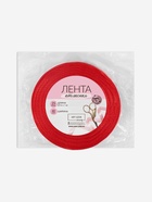 Лента атласная «Горошек», 40 мм, 23±1 м, красная №026 - Фото 5