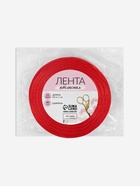 Лента атласная «Горошек», 40 мм, 23±1 м, красная №026 - Фото 6