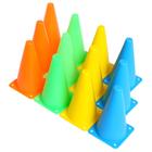 Конус-фишка разметочная, высота 10 см, набор 12 шт. 6709732