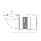Гофра для унитаза "АНИ Пласт" K722R, d=115 мм, 90°, L=310-840 мм - фото 23902116