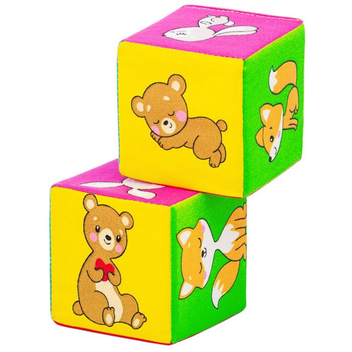 Набор мягких кубиков «Мама и Малыш» - фото 1908659420