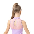 Купальник гимнастический Grace Dance, без рукавов, р. 28, цвет лиловый - Фото 4