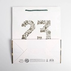 Пакет подарочный ламинированный, упаковка, «23 февраля», ML 23 х 27 х 11.5 см 5187552