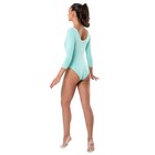 Купальник гимнастический Grace Dance, с рукавом 3/4, р. 42, цвет ментоловый - фото 57943551