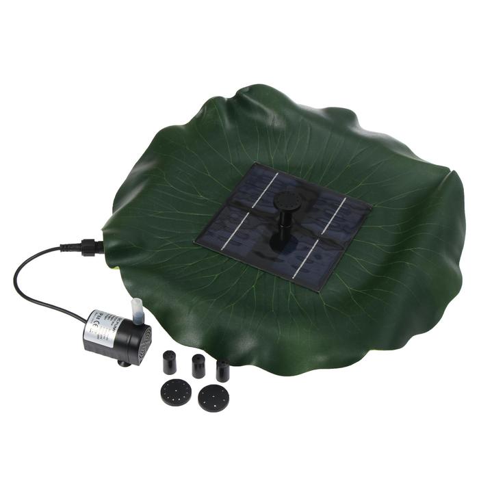 Фонтан плавающий «Лотос», d = 30 см, на солнечной батарее - Фото 1