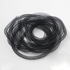 Бижутерная сетка-рукав, 10 мм, 5 м, цвет чёрный