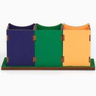 Органайзер для канцелярии тройной, на подставке «Сова», 6.5×6.3×9.2 см - Фото 5