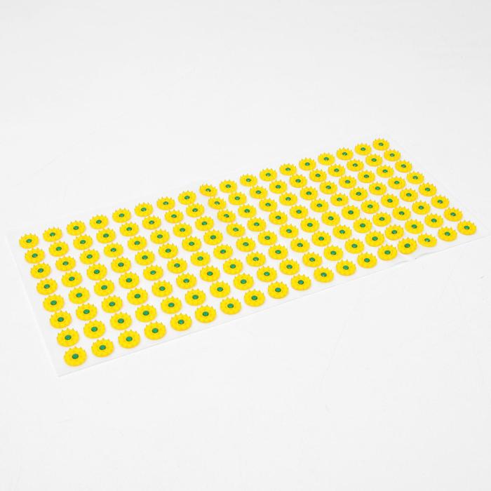Аппликатор "Кузнецова", 144 колючки, спанбонд, 26 х 56 см, жёлтый. - Фото 1