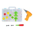 УЦЕНКА Конструктор винтовой «Конструктики» с шуруповёртом, 193 детали - Фото 4