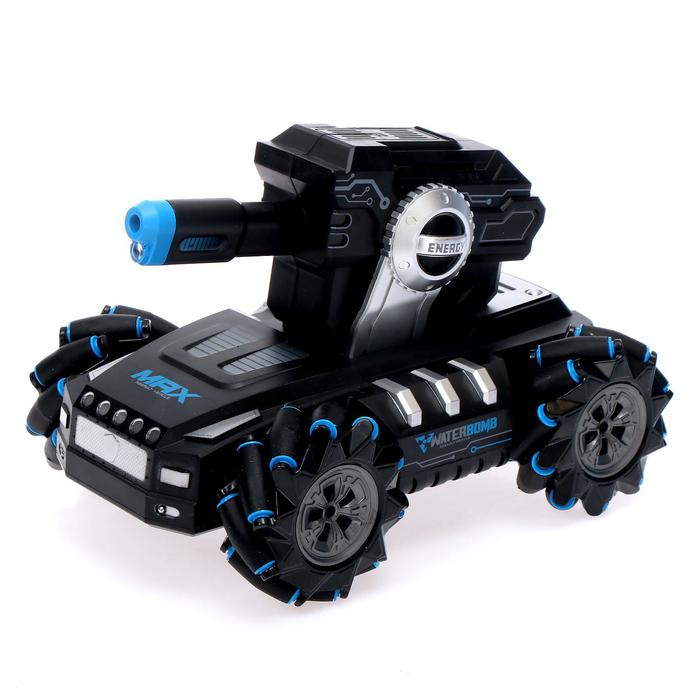 Машина радиоуправляемая MECH, управление жестами, стреляет, 4WD, работает от аккумулятора, цвет чёрный 49198