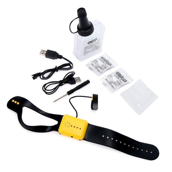 Машина радиоуправляемая MECH, управление жестами, стреляет, 4WD, работает от аккумулятора, цвет чёрный 49198