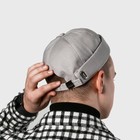 Кепка без козырька, серая, 56 см - Фото 2