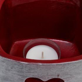 Лампион-подсвечникна 1 свечу «Желание», 13×13×9.5 см, серебряный, квадратный