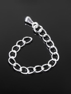 Цепочка-удлинитель, набор 5 шт., витая, с декоративной подвеской-каплей, 8.5 см, 4.5×4 мм, цвет серебро - Фото 4