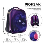 Рюкзак каркасный школьный, 37 х 28 х 19 см, Calligrata К "Котик" 5491490 - фото 9193711