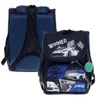 Ранец школьный Стандарт, 34 х 25 х 13 см, Calligrata М "Тачки" - фото 25442722