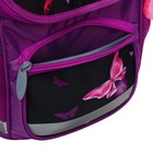 Ранец школьный Стандарт, 36 х 26 х 16 см, + мешок для обуви 40 х 32 см, Сalligrata П "Бабочки", фиолетовый - фото 25442743