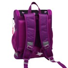 Ранец школьный Стандарт, 36 х 26 х 16 см, + мешок для обуви 40 х 32 см, Сalligrata П "Бабочки", фиолетовый - фото 25442739