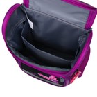 Ранец школьный Стандарт, 36 х 26 х 16 см, + мешок для обуви 40 х 32 см, Сalligrata П "Бабочки", фиолетовый - фото 25442741