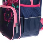 Рюкзак школьный, 37 х 26 х 13 см, эргономичная спинка, Calligrata ОРТ "Цветы" - фото 24585924