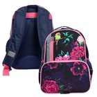 Рюкзак школьный, 37 х 26 х 13 см, эргономичная спинка, Calligrata ОРТ "Цветы" - фото 24585917
