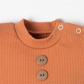 Боди детское «Крошка Я» BASIC LINE, рост 86-92 см, оранжевое