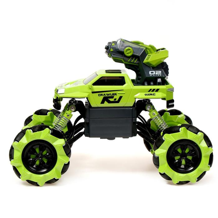 Джип радиоуправляемый «Краулер», брызгает водой, 4WD, полный привод, работает от аккумулятора 49222