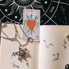 Кулон-амулет «Помпеи» Звезда Давида с оком, цвет чернёное серебро, 70 см - фото 6391453