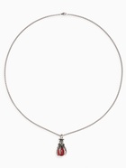 Кулон-амулет «Помпеи» символ, цвет красный в чернёном серебре, 70 см - Фото 3