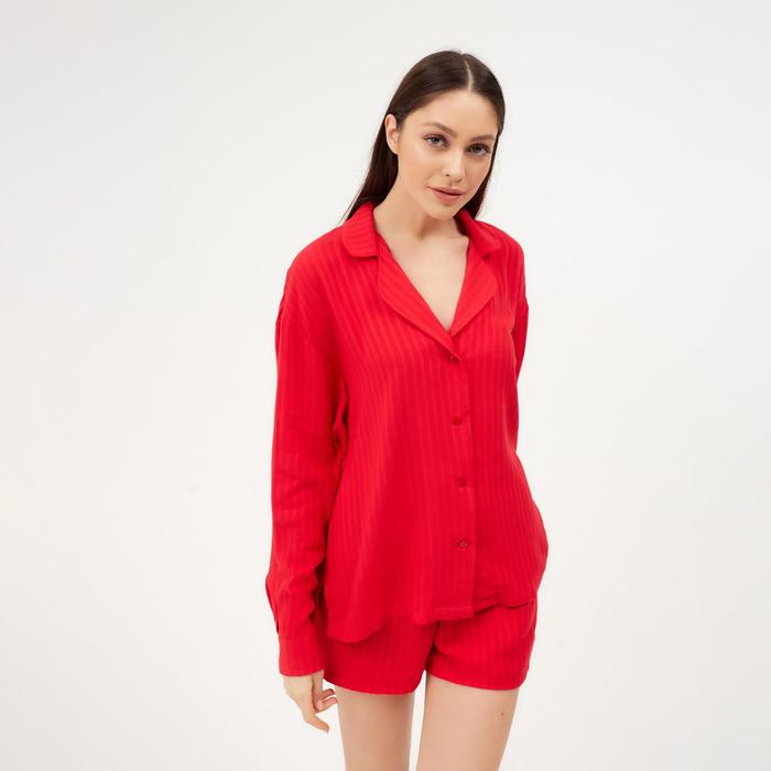 Пижама (шорты, жакет) KAFTAN, красный, размер 40-42 - Фото 1