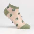 Носки женские "Авокадо", цвет зелёный, размер 23-25 (36-40) - фото 318477114