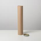 Тубус 63×350 мм (330 мм внутренняя высота),плотный картон, металлическая крышка - Фото 2