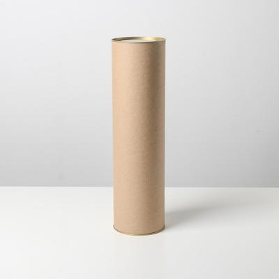 Тубус 92х340 мм (320 мм внутренняя высота),плотный картон, металлическая крышка