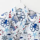 Халат мужской Этель «Капитан» рукав 3/4, размер 50-52, вафля 200 г/м², 100% хлопок - Фото 4