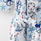 Халат мужской Этель «Капитан» рукав 3/4, размер 50-52, вафля 200 г/м², 100% хлопок - Фото 5