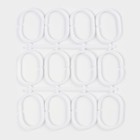 Штора для ванной Доляна «Ромбы», 180×180 см, EVA - Фото 4