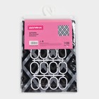 Штора для ванной Доляна «Ромбы», 180×180 см, EVA - Фото 6