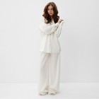 Пижама женская (сорочка, брюки) MINAKU: Home collection цвет белый, р-р 42 - фото 1506251
