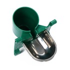 Поилка чашечная для домашней птицы, навесная, 2 л, металл, пластик, МИКС - Фото 3