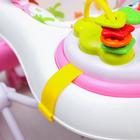 Ходунки «Улыбка», 8 силик. колес, съемная панель, муз., свет, игрушки, розовый - Фото 3